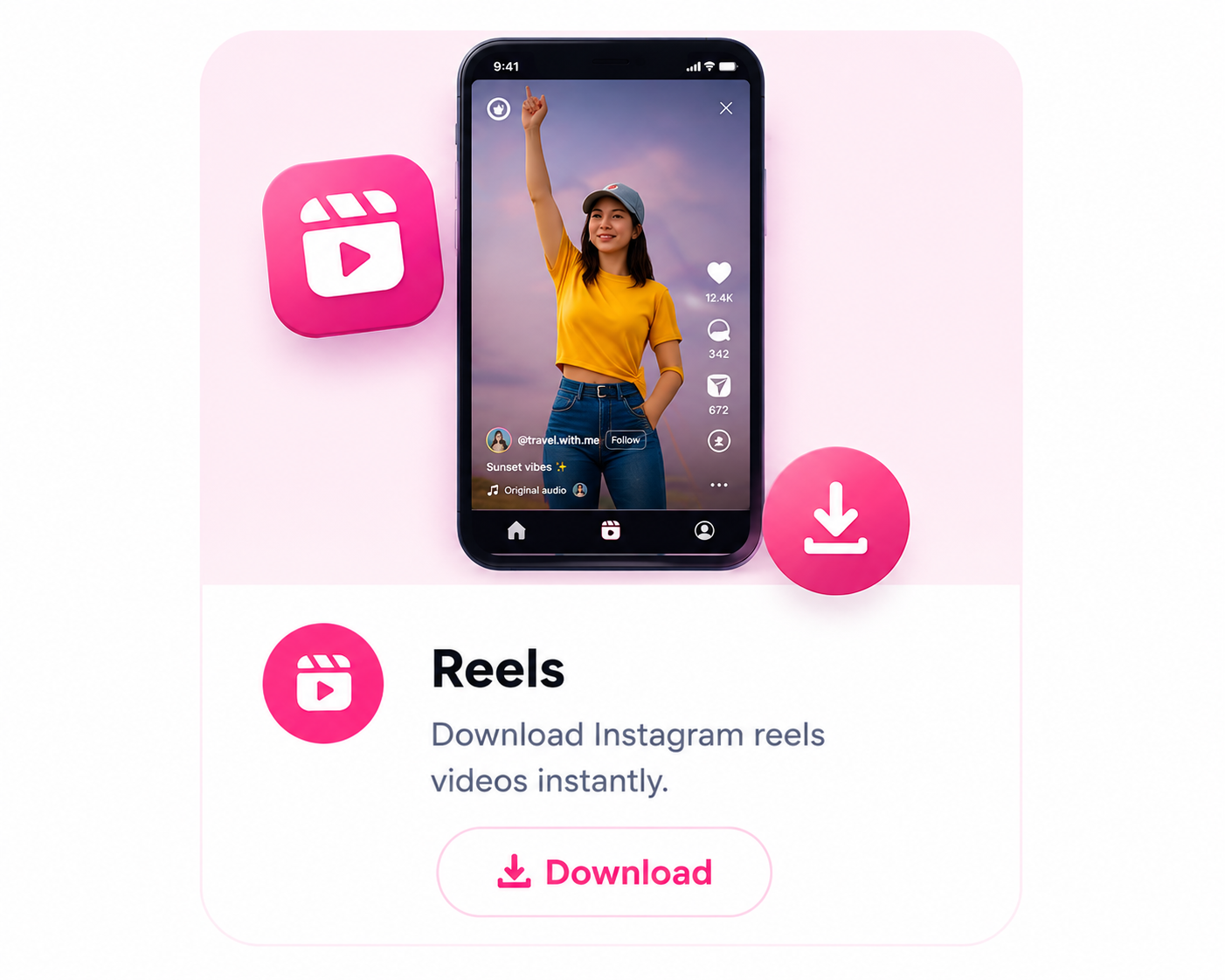 Instagram Reels download - download Instagram Reels free online with clipreel